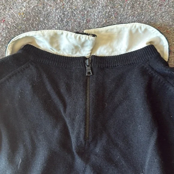 Alice + Olivia Black 100% Wool Sweater with Removable Lace Accents (Size S) - Picture 10 of 13